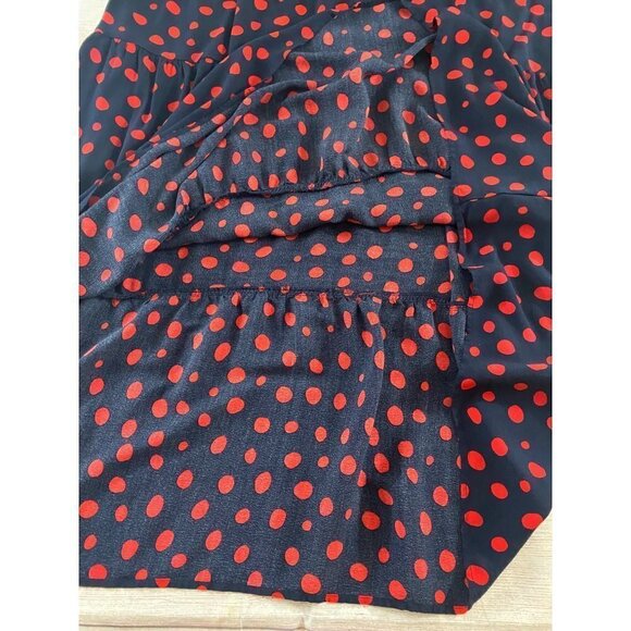 Loft Women's Dotted Tiered Midi Dress - Large - Picture 13 of 13